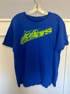 Vintage Alpinestars neon logo t-shirt